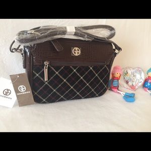 Giani Bernini Plaid Croco Crossbody
